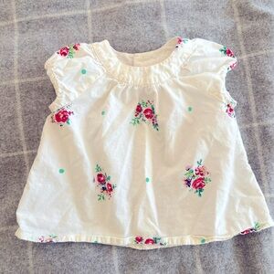 Bonpoint white floral blouse